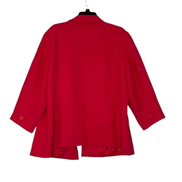 Talbots Fuschia Crepe Open Front Blazer | Size 20W - Picture 2 of 7